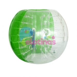 Inflable de Burbuja Football Pelota Loca Pelota Saltarina Bumper Ball Adulto Transparente Bumper Ball Niño Verde