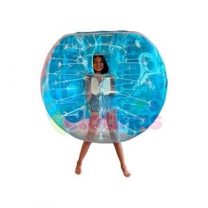 Inflable de Burbuja Football Pelota Loca Pelota Saltarina Bumper Ball Adulto Transparente Bumper Ball Niño Azul Con Ventana